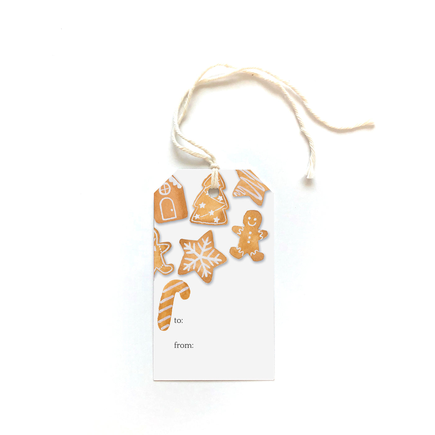 gingerbread cookies gift tags