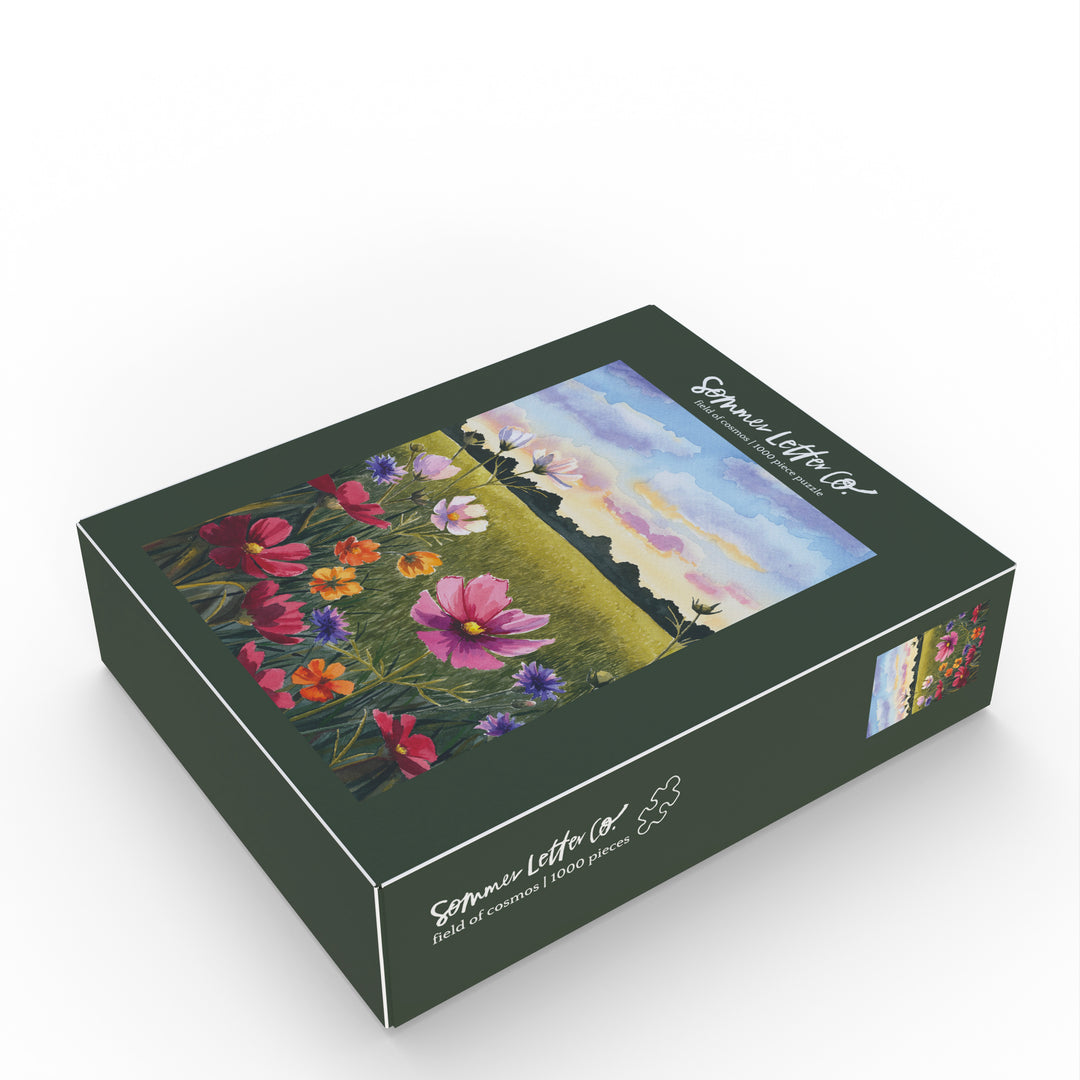 field of cosmos jigsaw puzzle – Sommer Letter Co.