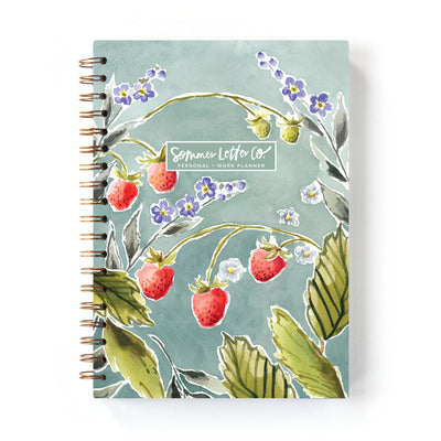 IMPERFECT strawberries undated personal and work planner