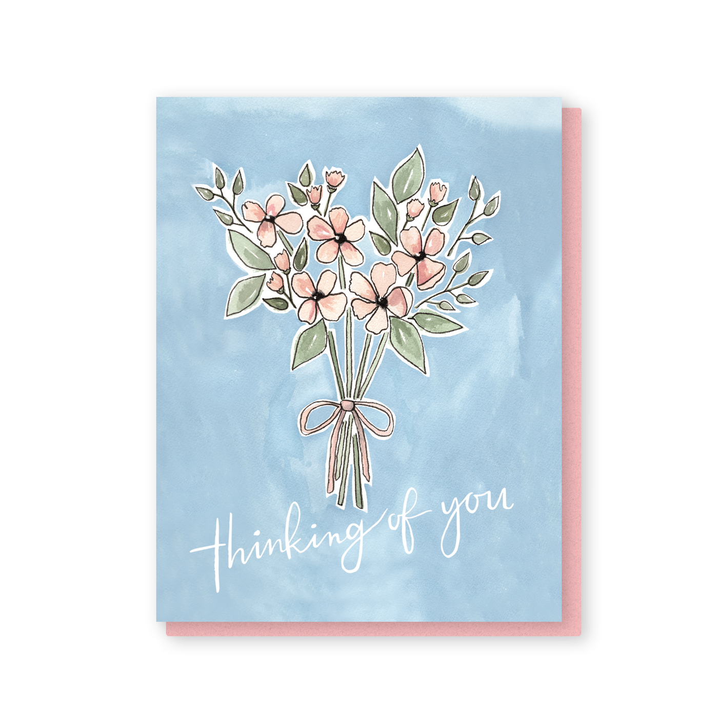 thinking of you bouquet card