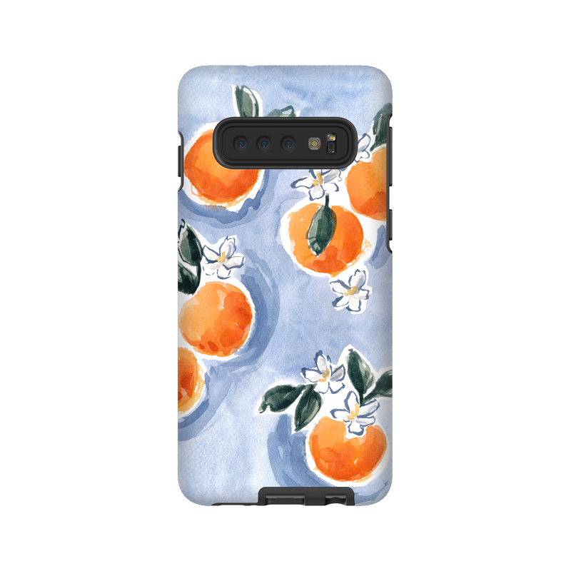 Samsung Galaxy case in orange blossoms