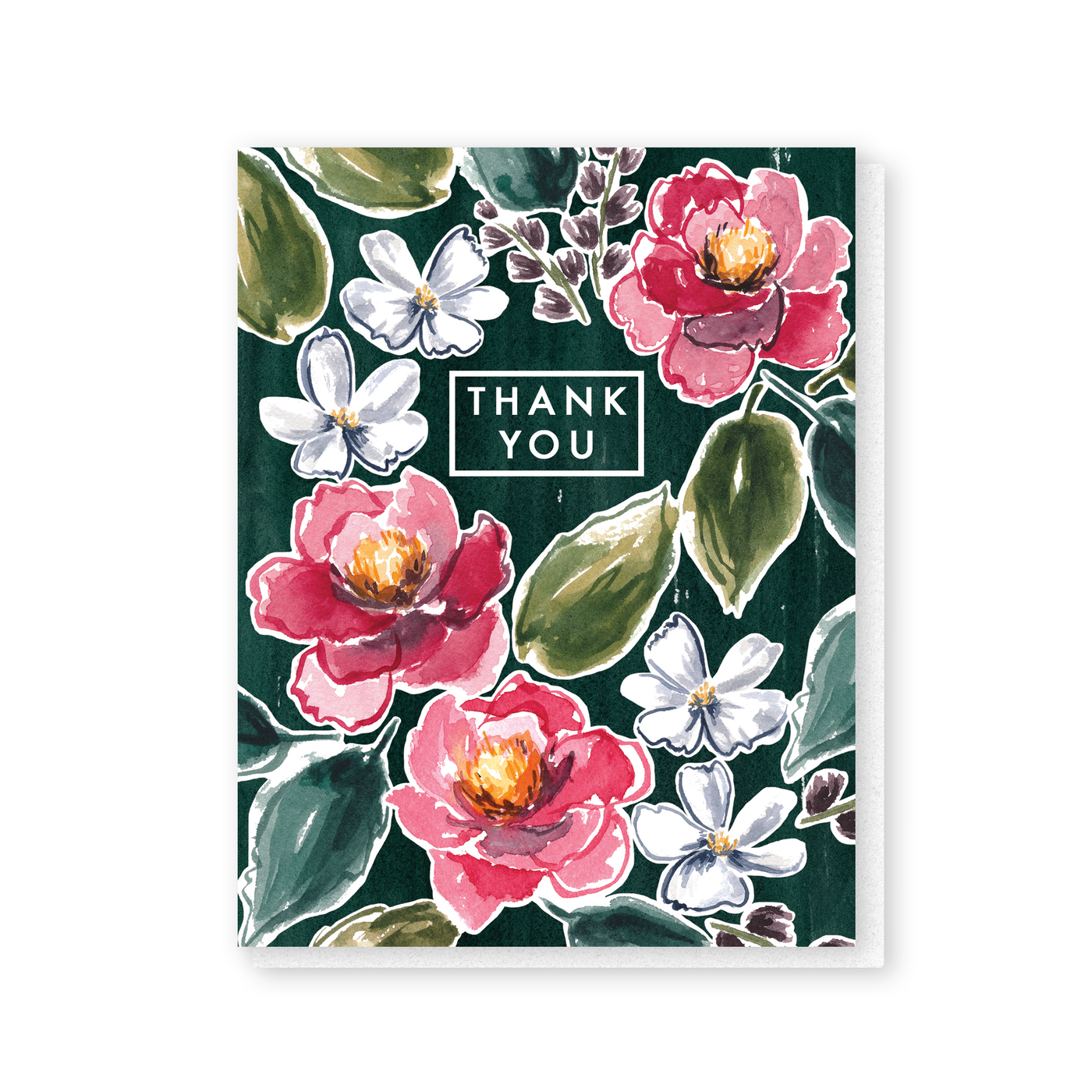 thank you peonies card
