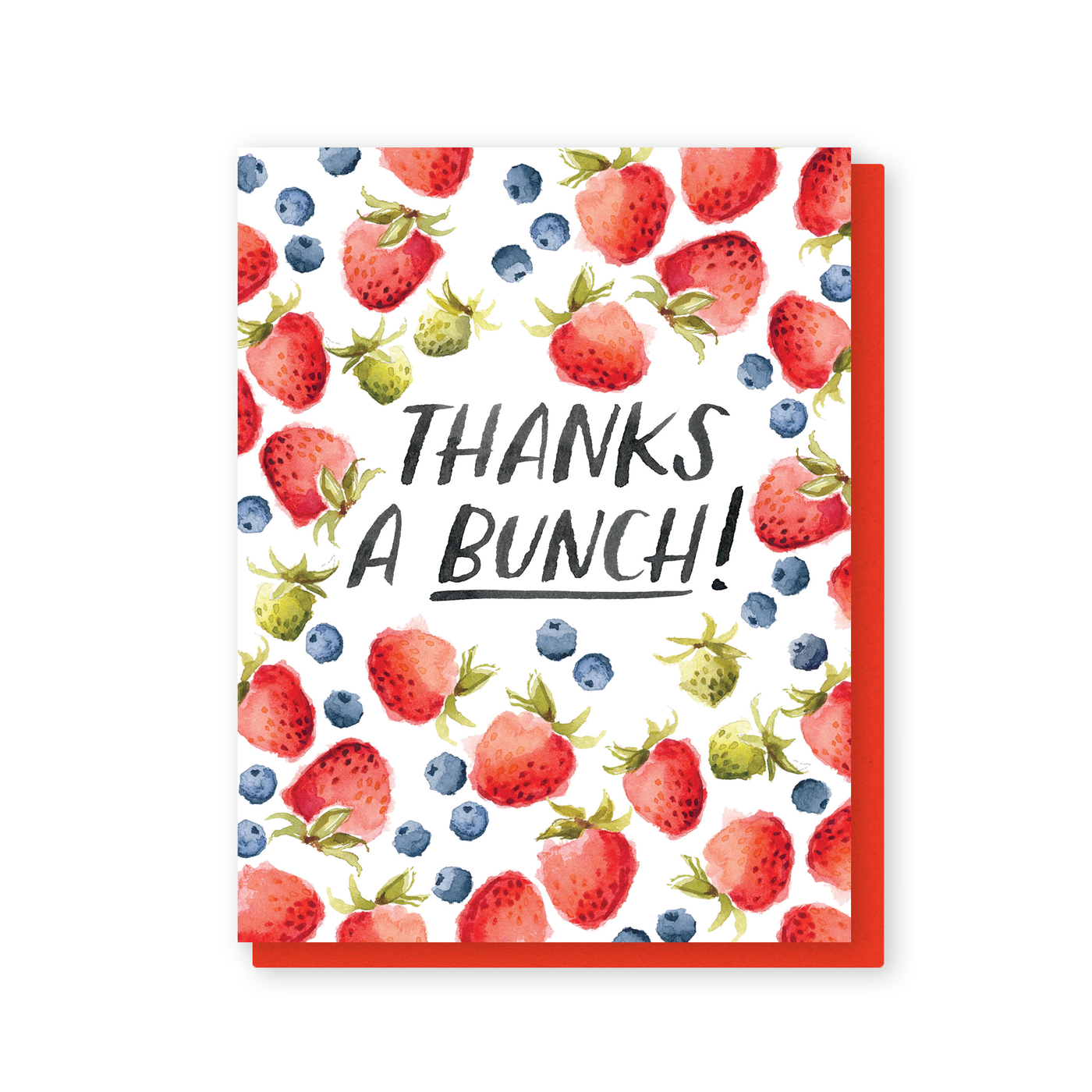 thanks a bunch! strawberries and blueberries card