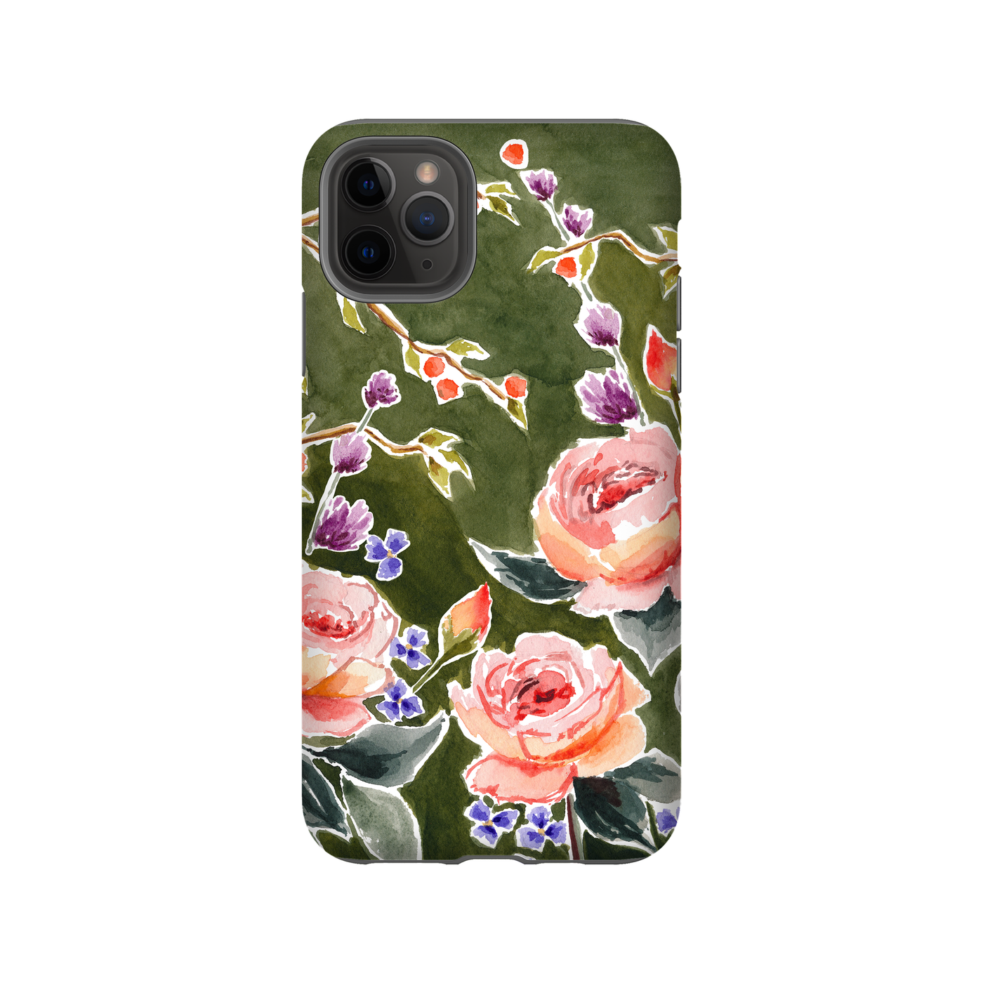 iPhone case in garden roses