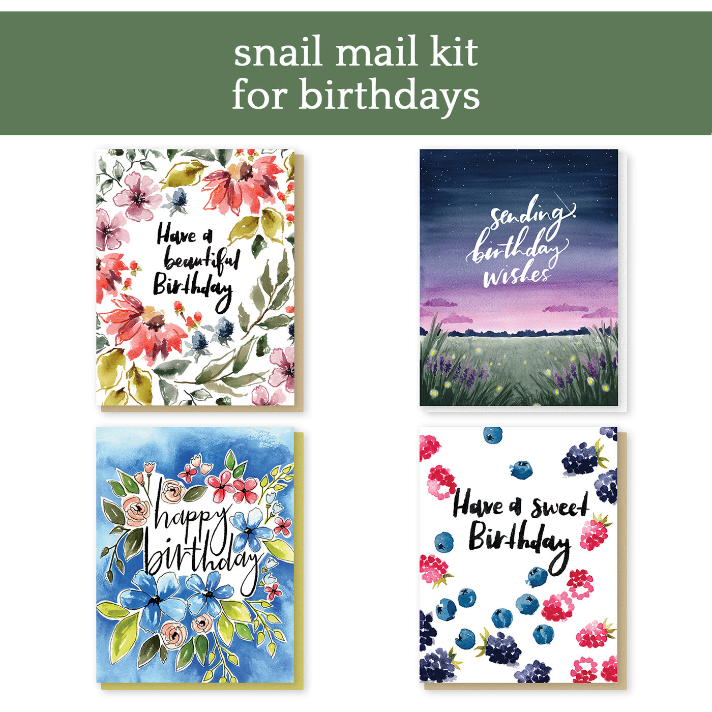 snail mail kit for birthdays