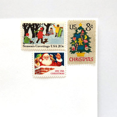 vintage holiday postage kit